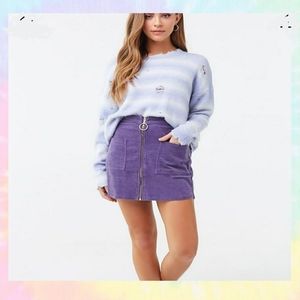 Forever 21 Purple Striped Sweater